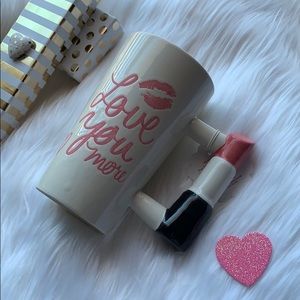 Lipstick Coffee Cup I LOVE You More NWT